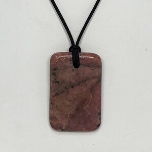 Rhodonite Pendant Necklace, Free Shipping (23887), Rhodonite Necklace, Rhodonite Pendant, Pendantlady