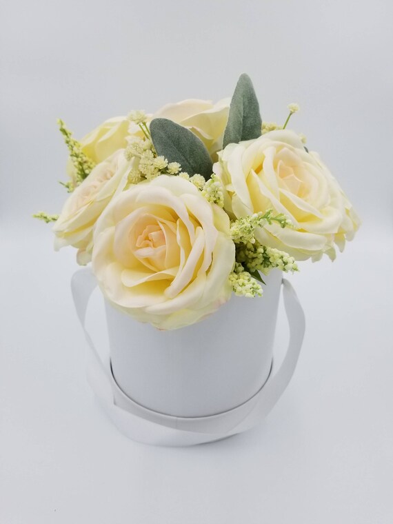 Vente Arrangement Floral Dans Boîte Ronde Fleur Bouquet