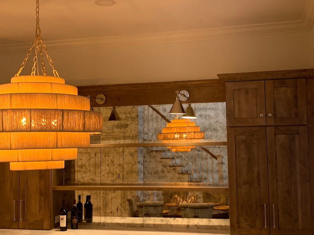 Antique Mirror in Modern Interior , Antique Mirror Tiles, Antique