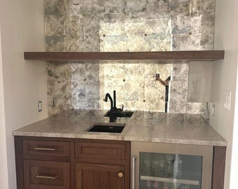 80 Antique Mirror Tiles: 6"x6"