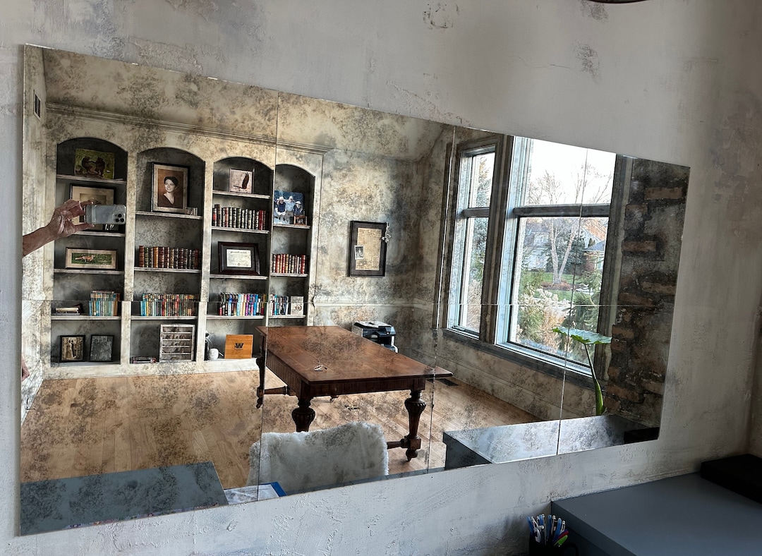 Vintage Mirror Tiles 12 X 12, Antique Mirror Tiles, Antique Mirror in