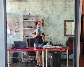 USA Made Antique Mirror Tiles: Luxurious Interior Design. The price is for 1 tile.