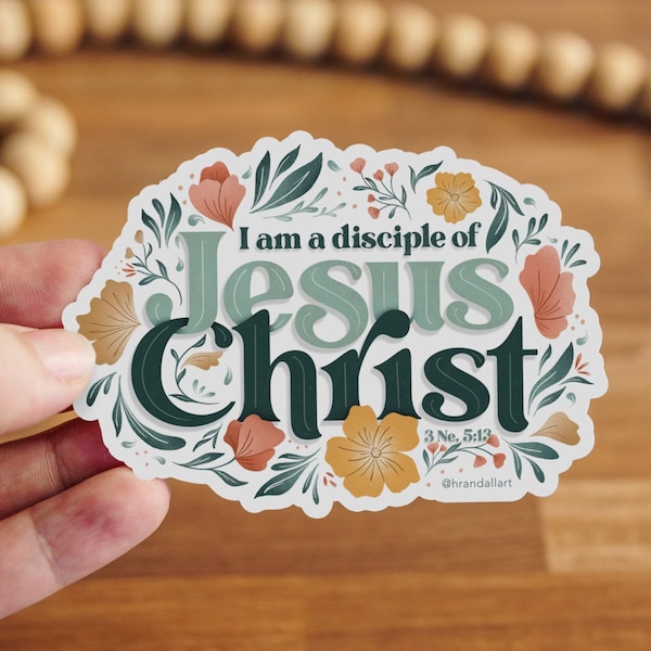 2024 LDS Youth Theme Sticker: "I am a Disciple of Jesus Christ"