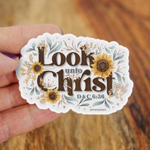 2025 LDS Youth Theme Sticker: &quot;Look Unto Christ&quot;