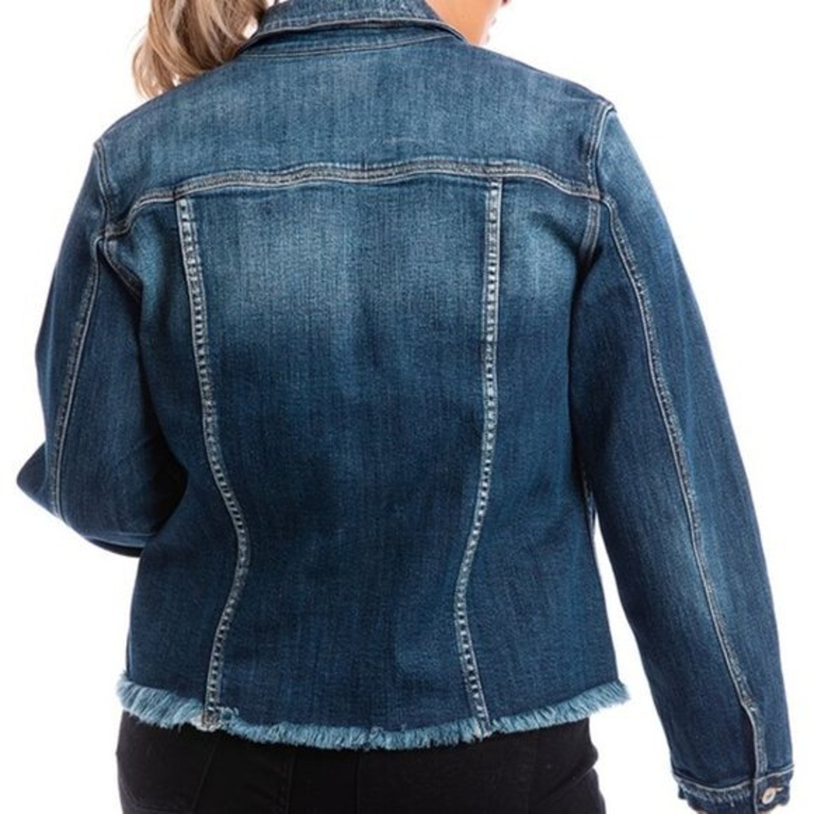 New Kancan Denim Jean Jacket Coat Darker Wash Wardrobe Staple - Etsy