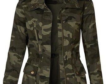 ladies army jacket green