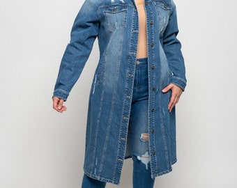 blue jean duster