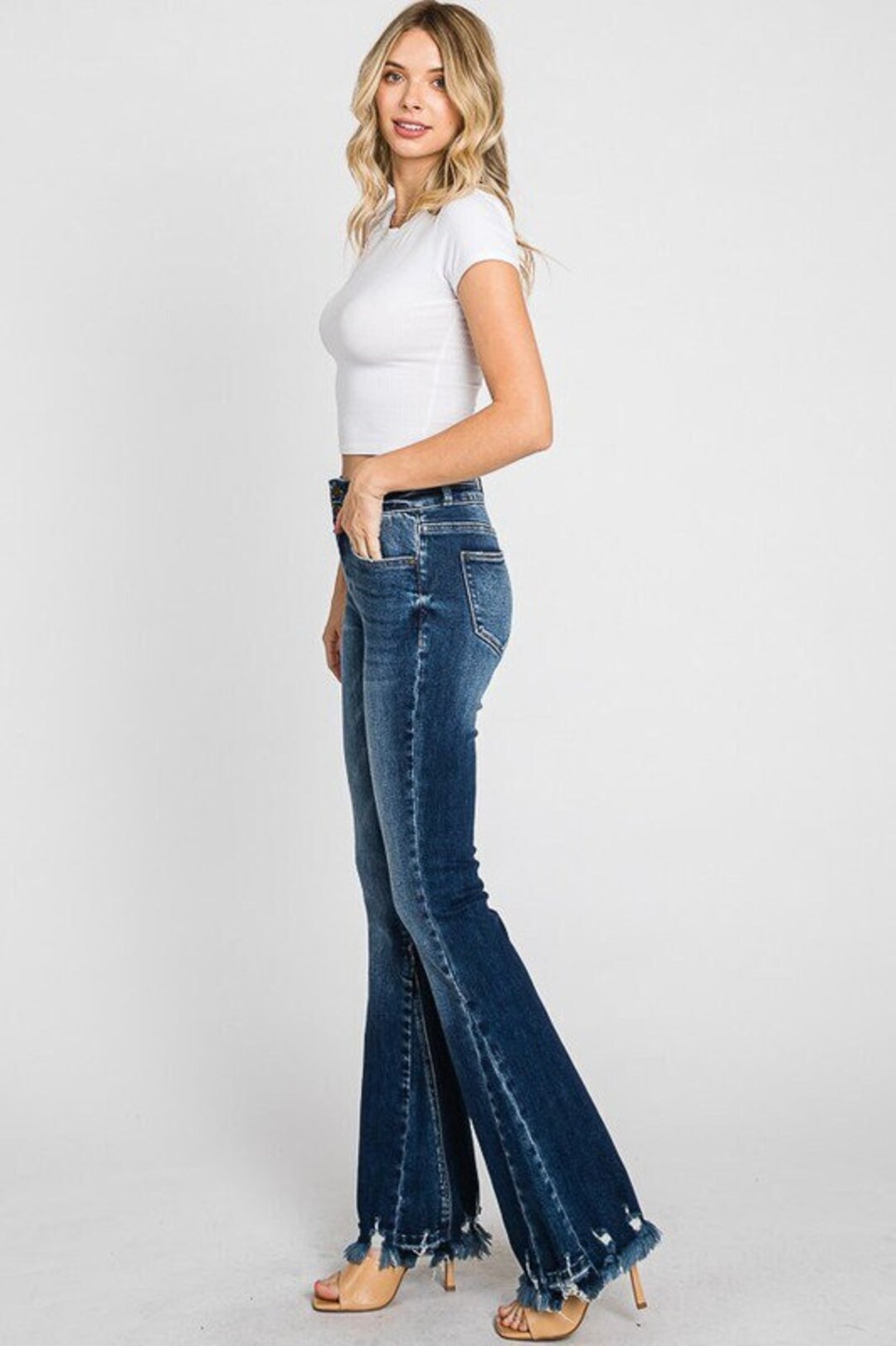 Slenderizing New PETRA153 Flared High Rise Stretch Slimming Slenderizing Denim Jeans ...
