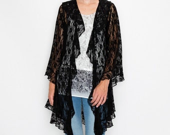 Lace Cardigan Sweater Wrap - Etsy
