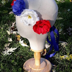 Patriotic Poppy Crown
