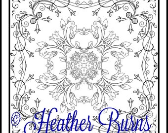 Coloring Page/Celtic  Coloring/Adult Coloring/Colouring Page
