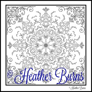 Coloring Page/Intricate Mandala/Celtic Mandala/Adult Coloring/Colouring Page/Mandala Coloring
