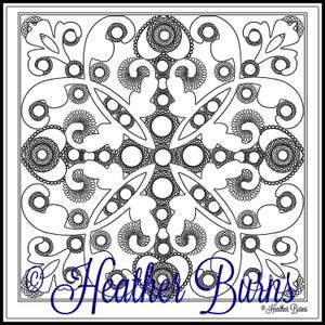 Coloring Page/Galaxy Tile/Adult Coloring/Celtic Coloring Page/Coloring Sheets/Unique Coloring/Colouring Page