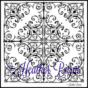Coloring Page/Intricate Celtic Tile/Adult Coloring/Celtic Coloring/Colouring Page