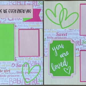 We Loved You Before We Knew You (girl) 12x12 Maternity Premade