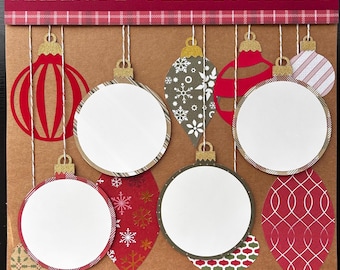 Merry Christmas Ornament- 12x12 Premade Scrapbook Pages