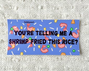 Funny Shrimp Bumper Sticker