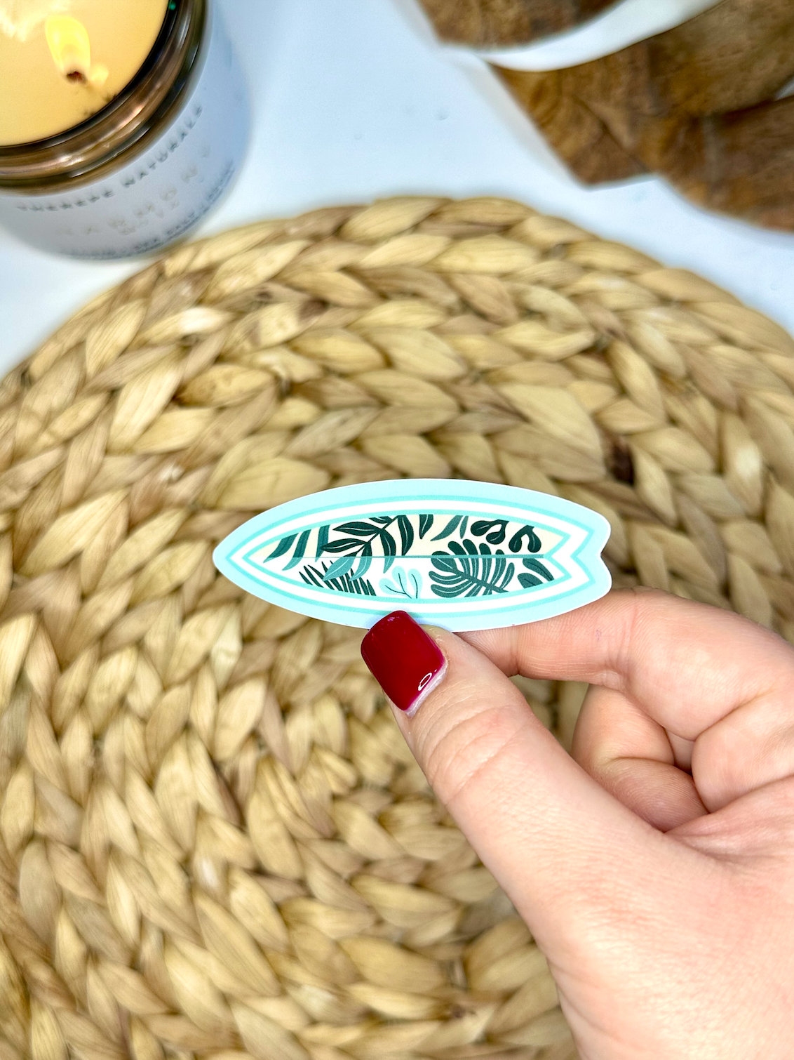 Transaqua Sticker Tropical Surfboard Water Bottle Sticker - Etsy Australia