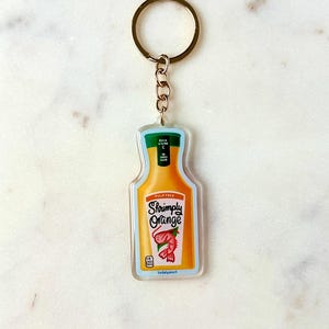 Llavero acrílico naranja camaronero