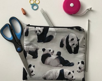 Panda Print Notion Bag