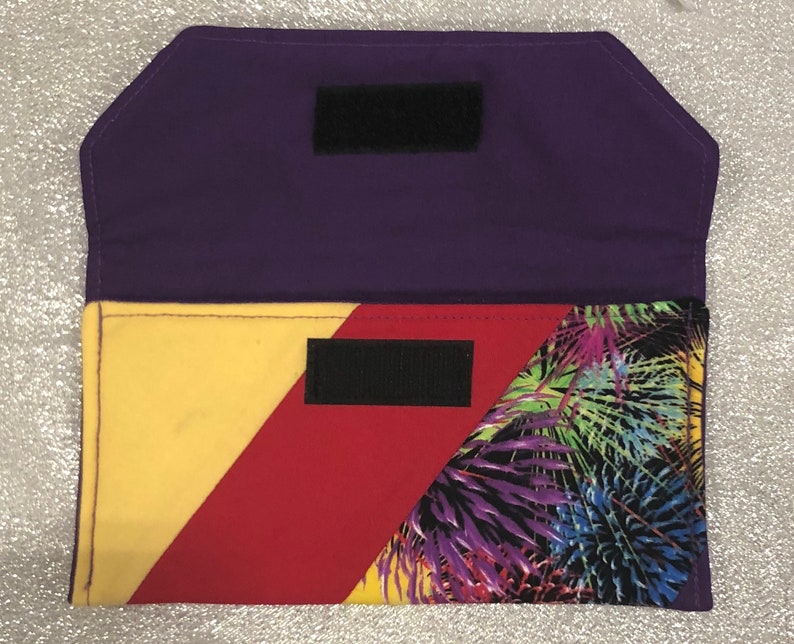 Quilted Eye Glasses Case in Firework Print