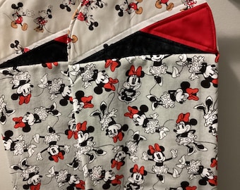 Minnie Mouse Quilt Topped Hanging Towels, Kitchen Decor (Set of Two)
