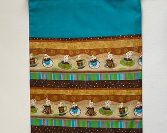 Two-Tone Coffee Project Bag without front pocket
