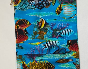 Fish Project Bag with front pocket