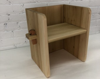 Child chair-large. cube chair, Montessori weaning chair