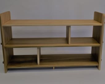 Children's book case, Montessori sensorial shelves, classroom bookshelf, kids bookshelf