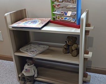 Children's book shelf, shelving, Montessori furniture, children's playroom furniture, classroom furniture