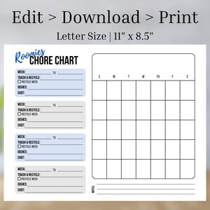 Roommates Chore Chart Template Customizable Chore Chart Template Roommates Chore Chart Template Customizable Chore Chart Template