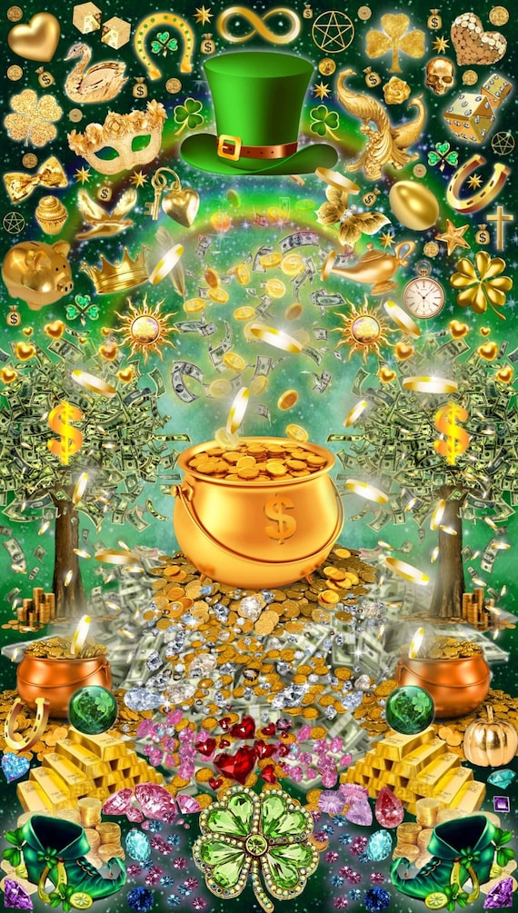 Prosperity Poster Pot of Gold Portal Vision Board Sigil