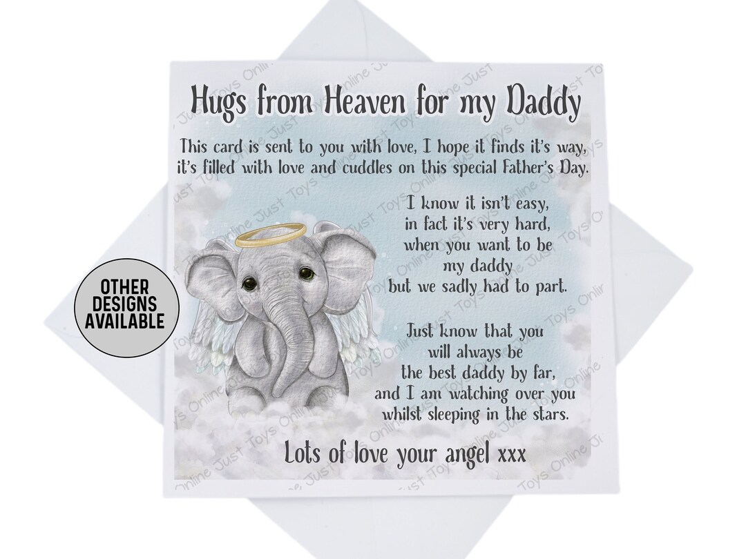 Father's Day Card From Baby in Heaven, Angel Baby Fathers Day Card for ...