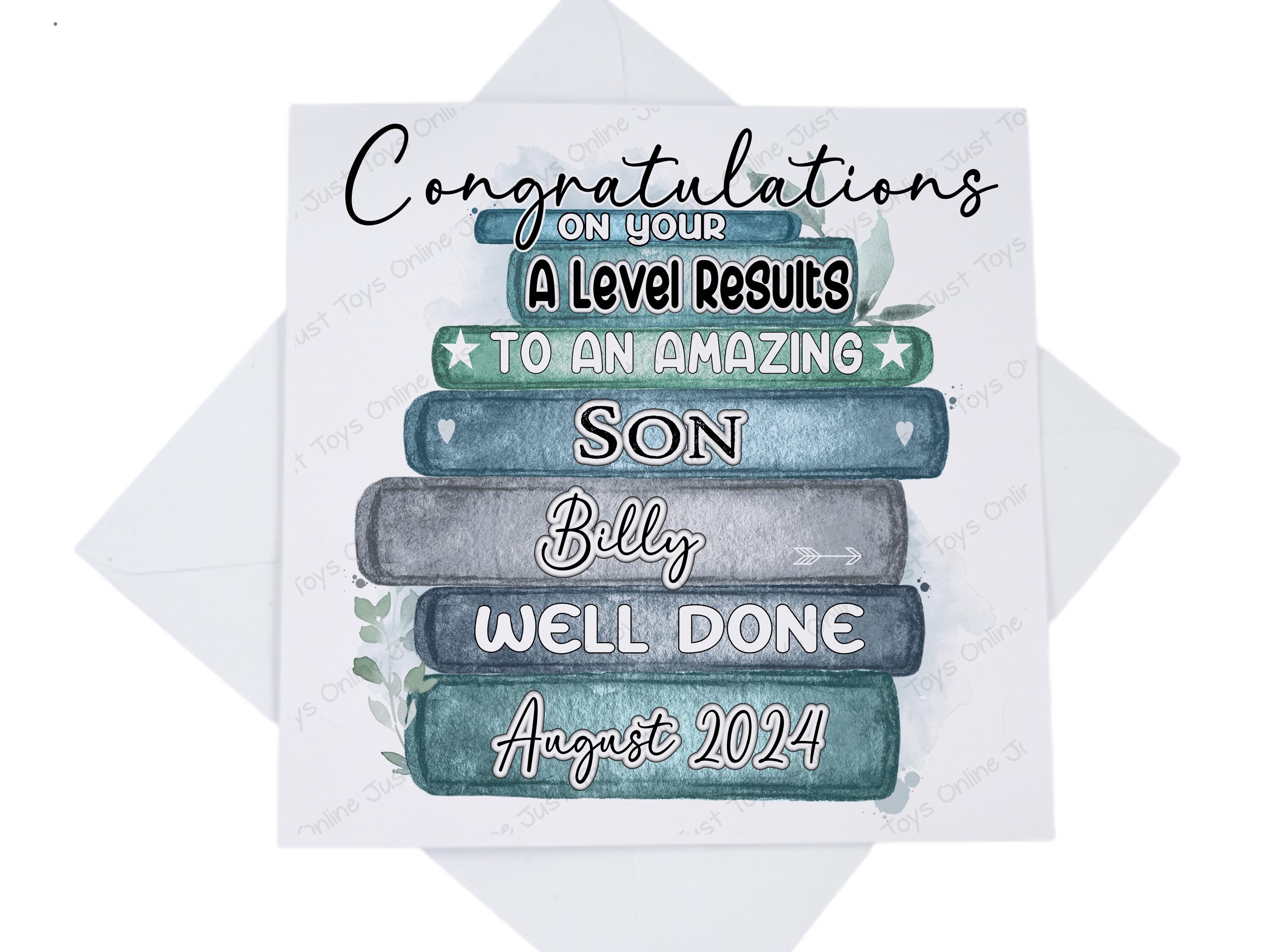 Congratulations Well Done GCSE A Level School Results Card ...