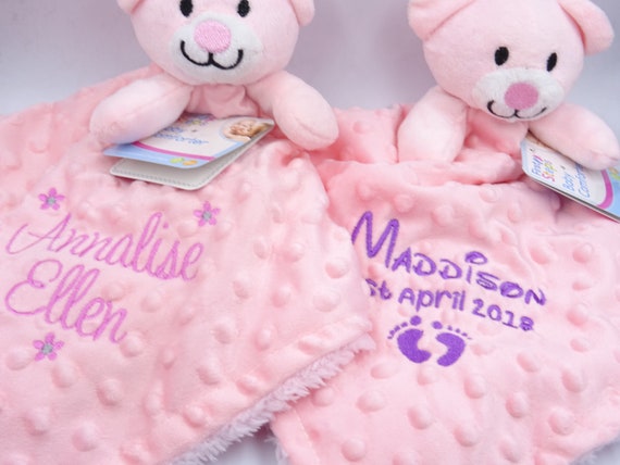 pink teddy comforter