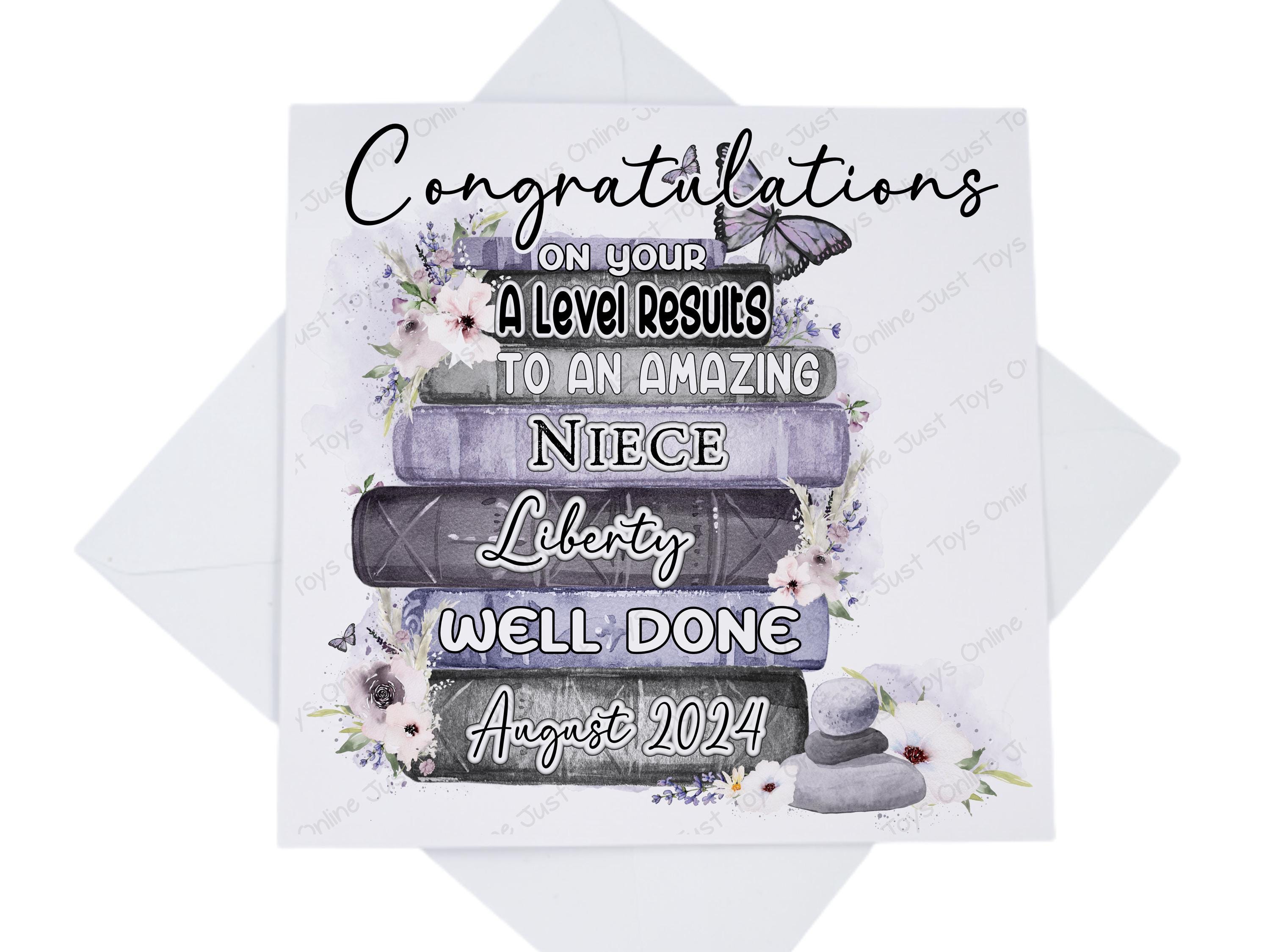 Congratulations Well Done GCSE A Level School Results Card ...