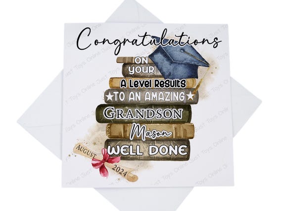 Well Done Brilliant Exam Results Card Gcse A Level CONGRATULATIONS ON