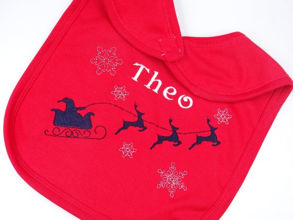 Personalised Embroidered UNISEX BOYS GIRLS CHRISTMAS PYJAMAS REINDEER RUDOLF