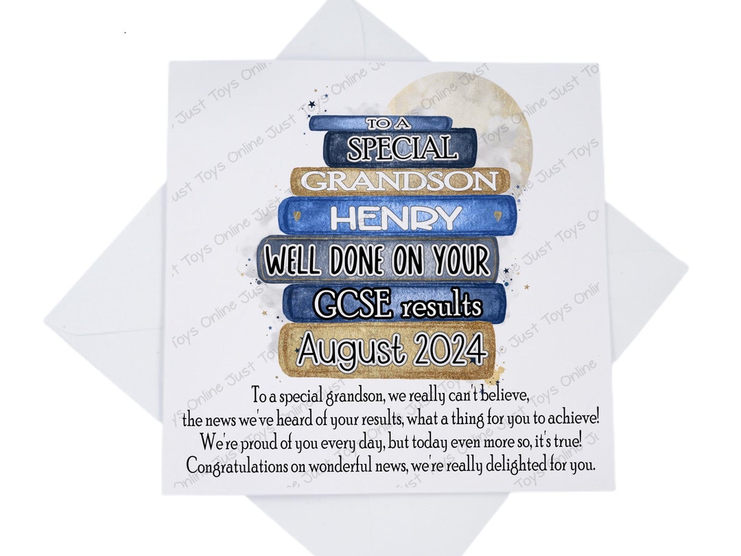 Congratulations on Your GCSE A Level Results Card, Well Done Results ...