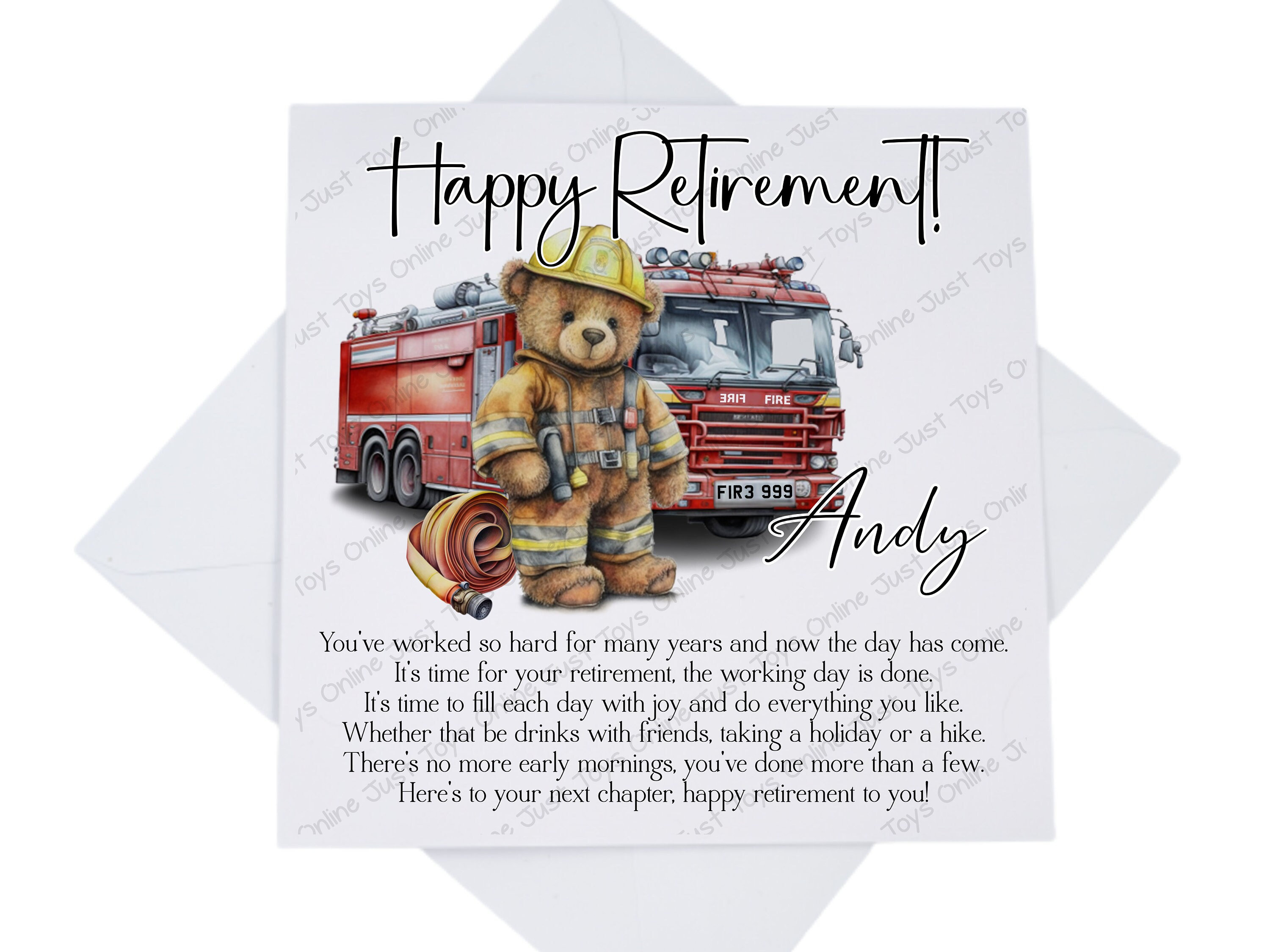 Cadeau Commémoratif Fire & Rescue Service UK - Pledge Of Service - Neuf
