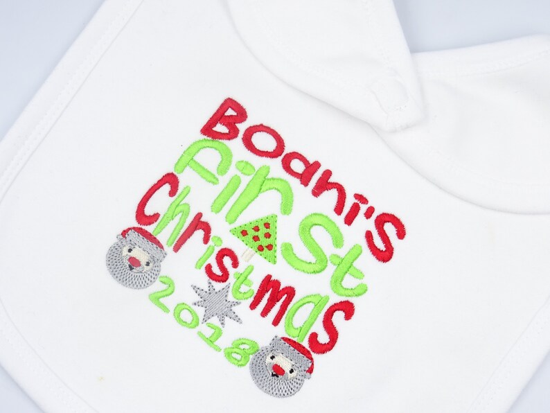 personalised baby santa hat