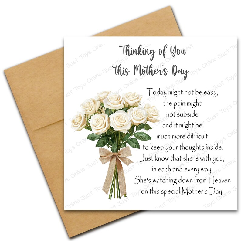 Thinking of You on Mother's Day Card, Sympathy Loss Card for Friend ...