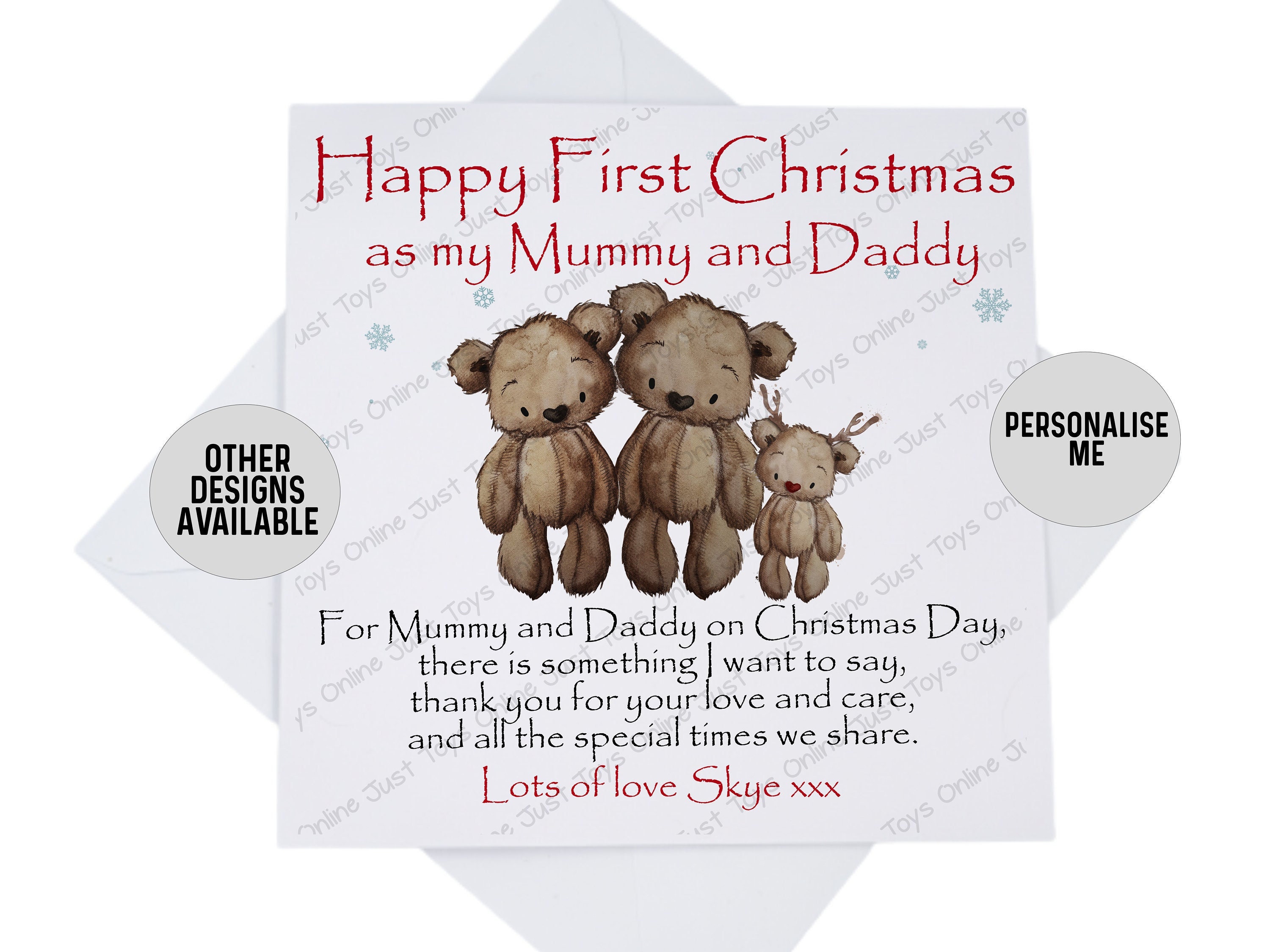 Christmas Poem 1st Christmas As My Daddy Christmas Card Father&