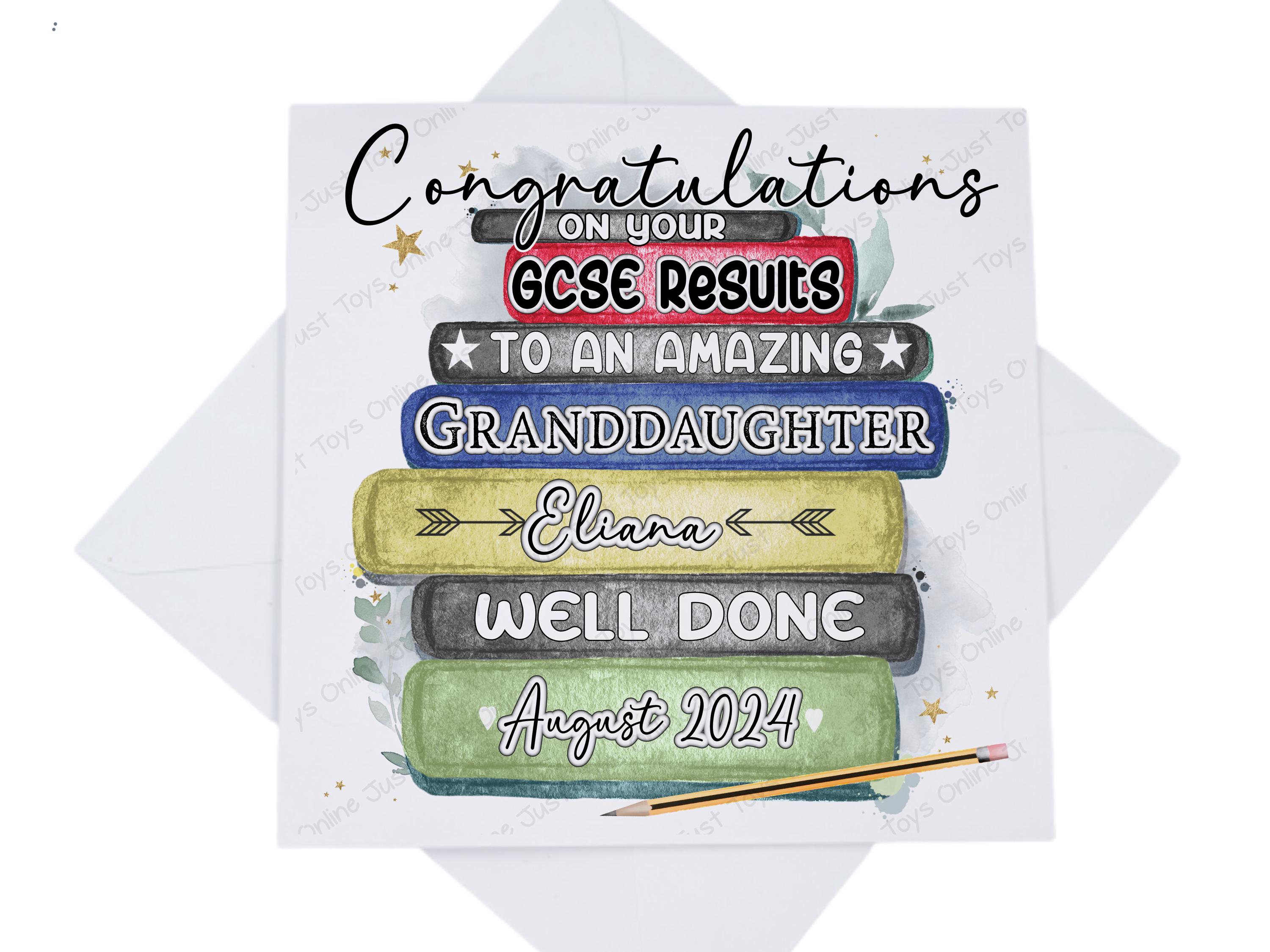 Congratulations Well Done GCSE A Level School Results Card ...