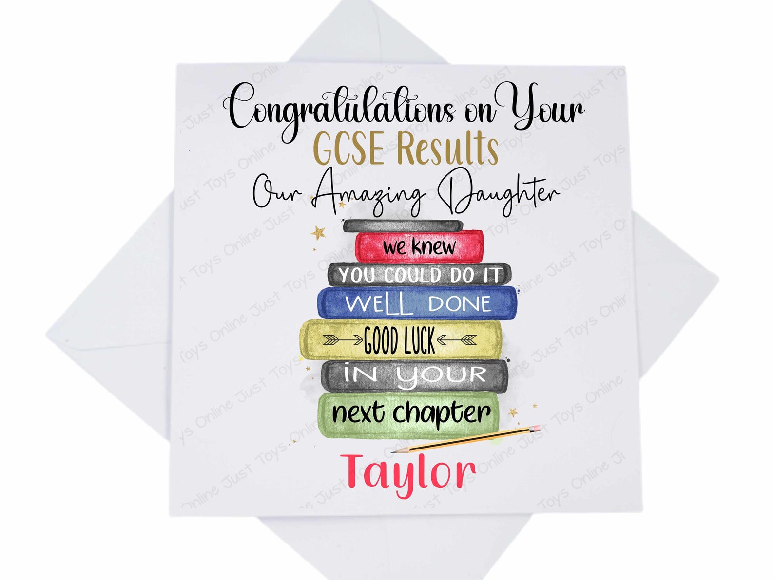 Personalised Congratulations Well Done GCSE A Level Results Exams Card ...