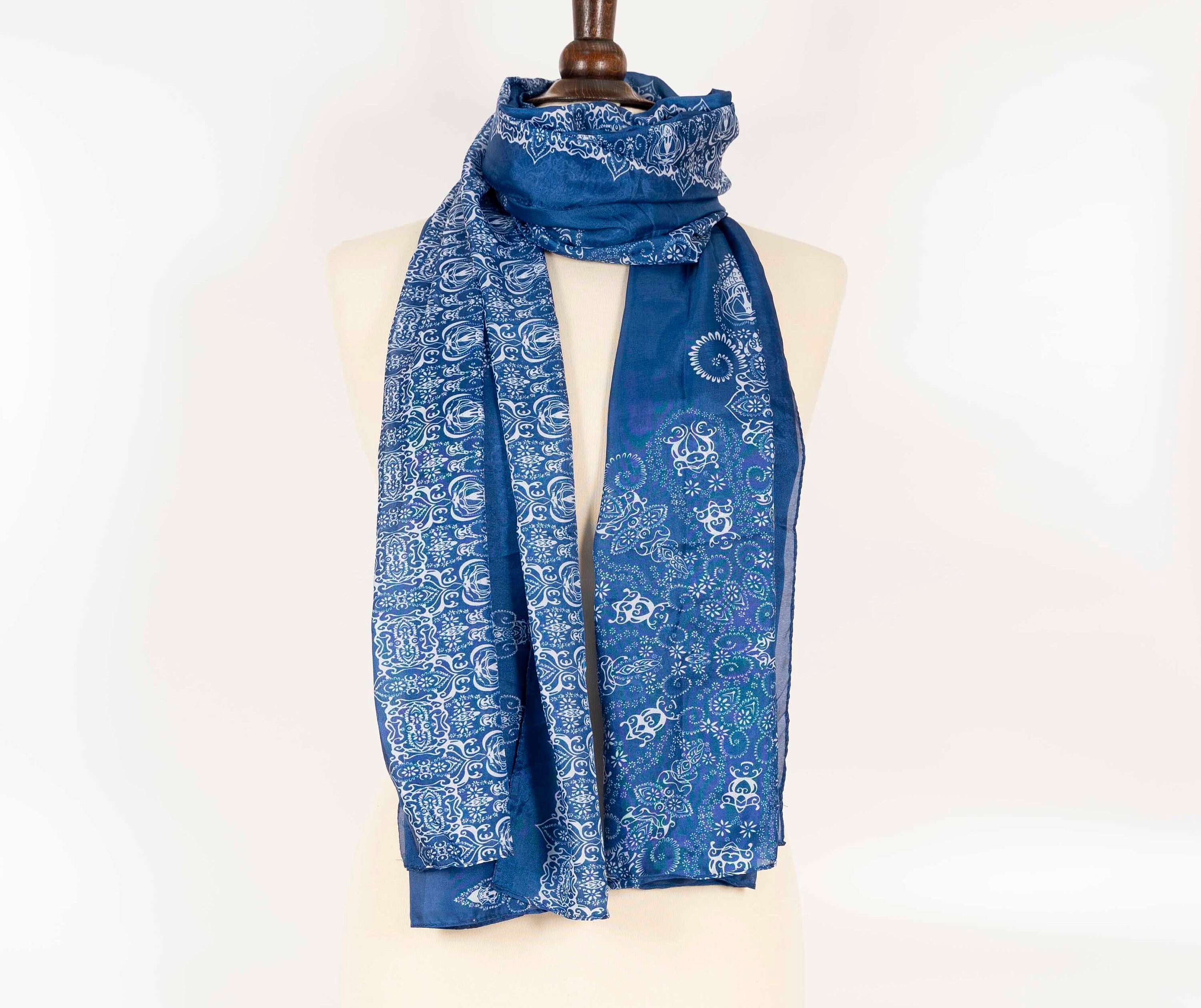 soft blue scarf