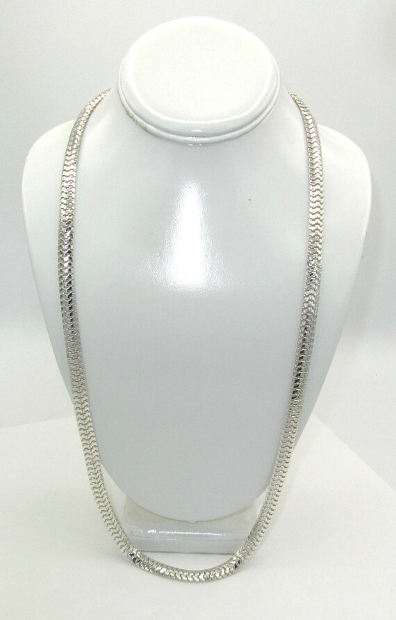 Joan Rivers Vintage Silver  Plated Snake Chain Ne… - image 2