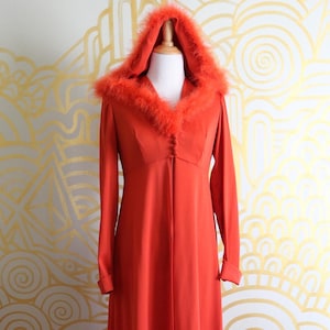 1970s Vintage Hooded Duster