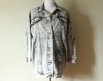 1980s Vintage Jordache Acid Washed Denim Jacket